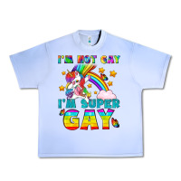 Grape Ice LGBTQ I'm Not Gay I'm Super Gay Urban Heavy Tee - BundleAndBundleShop