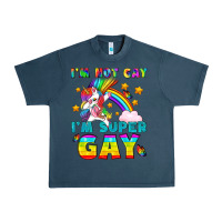 Midnight Navy LGBTQ I'm Not Gay I'm Super Gay Urban Heavy Tee - BundleAndBundleShop