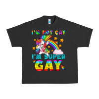 Pigment Black LGBTQ I'm Not Gay I'm Super Gay Urban Heavy Tee - BundleAndBundleShop
