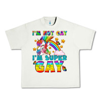 Pistachio LGBTQ I'm Not Gay I'm Super Gay Urban Heavy Tee - BundleAndBundleShop