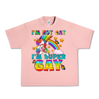 Salmon LGBTQ I'm Not Gay I'm Super Gay Urban Heavy Tee - BundleAndBundleShop