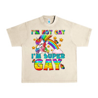 Sandshell LGBTQ I'm Not Gay I'm Super Gay Urban Heavy Tee - BundleAndBundleShop