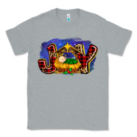 Heather Grey baby jesus joy Classic Tee - MaliasSmallBusiness