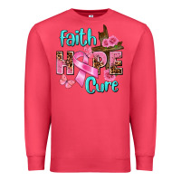 Cardinal Faith hope cure Breast Cancer Premium Sweatshirt - FaDigitalArtStudio