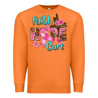 Carrot Faith hope cure Breast Cancer Premium Sweatshirt - FaDigitalArtStudio