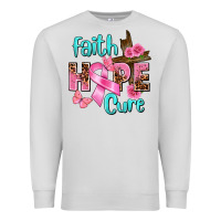 Dove Grey Faith hope cure Breast Cancer Premium Sweatshirt - FaDigitalArtStudio