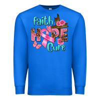 True Royal Faith hope cure Breast Cancer Premium Sweatshirt - FaDigitalArtStudio