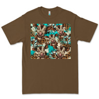 Cacao western cowhide sunflower baby cow Premium Tee - BarkalooDesign