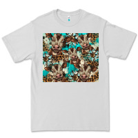 Dove Grey western cowhide sunflower baby cow Premium Tee - BarkalooDesign