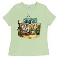 Matcha country mini Ladies Tee - NancyCooperArtShop
