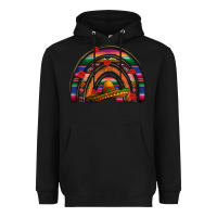 Black Mexico rainbow Heavyweight Hoodie - FaDigitalArtStudio