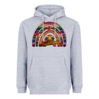 Heather Grey Mexico rainbow Heavyweight Hoodie - FaDigitalArtStudio