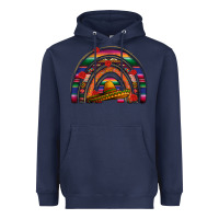 Navy Mexico rainbow Heavyweight Hoodie - FaDigitalArtStudio