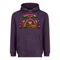 Plum Mexico rainbow Heavyweight Hoodie - FaDigitalArtStudio