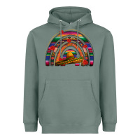 Sage Mexico rainbow Heavyweight Hoodie - FaDigitalArtStudio