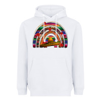 White Mexico rainbow Heavyweight Hoodie - FaDigitalArtStudio