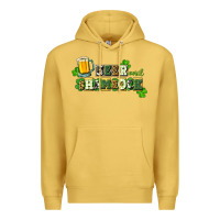 Antique Gold Beer and shamrock Premium Hoodie - CowGirlArtShop
