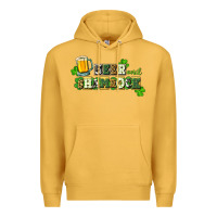 Mustard Beer and shamrock Premium Hoodie - CowGirlArtShop