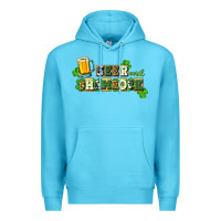 Ocean Blue Beer and shamrock Premium Hoodie - CowGirlArtShop