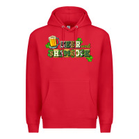 Red Beer and shamrock Premium Hoodie - CowGirlArtShop