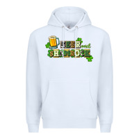 White Beer and shamrock Premium Hoodie - CowGirlArtShop