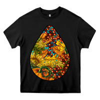 Black Fall Teardrop Heavy Core Tee - LillyAllenDesigns