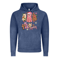 Vintage Denim pantasmas christmas mexican conchas ghosts Vintage Hoodie - MaliasSmallBusiness