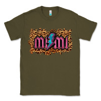 Army Green Leopard Mimi Lightning Classic Tee - RanaPortraitStore