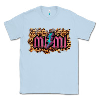 Dusty Blue Leopard Mimi Lightning Classic Tee - RanaPortraitStore