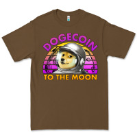 Cacao doge coin to the moon 80's retro sunset Premium Tee - Jasminsmagicworld