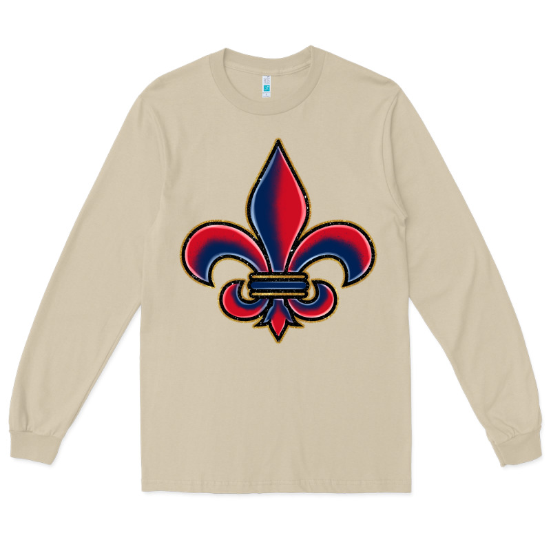 Louisiana Fleur De Lis Long Sleeve Tee by BarkalooDesign | Teevron