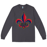 Smoke louisiana fleur de lis Long Sleeve Tee - BarkalooDesign