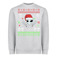 Heather Grey alien ugly christmas Heavyweight Sweatshirt - Bettercallsaul