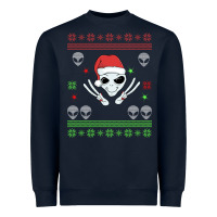 Navy alien ugly christmas Heavyweight Sweatshirt - Bettercallsaul