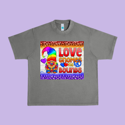 Lgbtq+ Love Gnomes No Bounds Tumbler Urban Heavy Tee Designed By Bundleandbundleshop