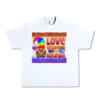 White LGBTQ+ Love Gnomes No Bounds Tumbler Urban Heavy Tee - BundleAndBundleShop