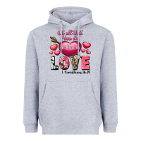 Heather Grey Let all that you do be in love Valentine's Day Heavyweight Hoodie - FaDigitalArtStudio