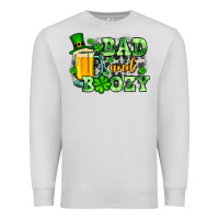 Dove Grey St. Patrick's Bad and boozy Premium Sweatshirt - OliviaCreatesArt