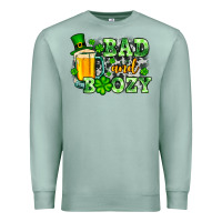 Seafoam St. Patrick's Bad and boozy Premium Sweatshirt - OliviaCreatesArt