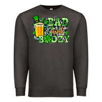 Smoke St. Patrick's Bad and boozy Premium Sweatshirt - OliviaCreatesArt