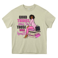 Mossy good things come to those who hustle Heavy Core Tee - NancyCooperArtShop