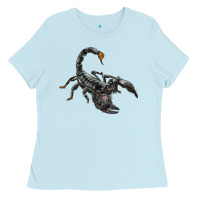 Baby Blue scorpion Ladies Tee - LillyAllenDesigns