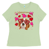 Matcha Valentines day  beagle Ladies Tee - RanaPortraitStore