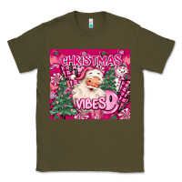 Army Green pink christmas vibes Classic Tee - MaliasSmallBusiness