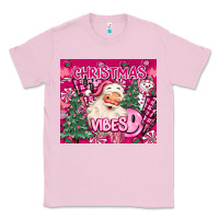 Bubblegum Pink pink christmas vibes Classic Tee - MaliasSmallBusiness