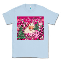Dusty Blue pink christmas vibes Classic Tee - MaliasSmallBusiness