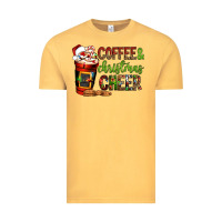 Vintage Mustard Coffee and Christmas cheer Vintage Tee - NancyCooperArtShop