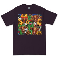 Plum western cactus sunflower highlands cow Premium Tee - BarkalooDesign