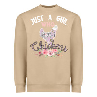 Mushroom Just a girl who loves chickens Heavyweight Sweatshirt - Bettercallsaul