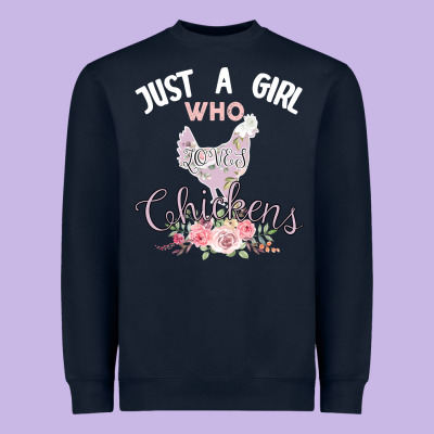 Just A Girl Who Loves Chickens Heavyweight Sweatshirt Designed By Bettercallsaul